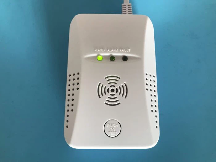 AC220V Metano Propano Combustible LNG LPG Alarma de gas natural Detector de gas para el hogar