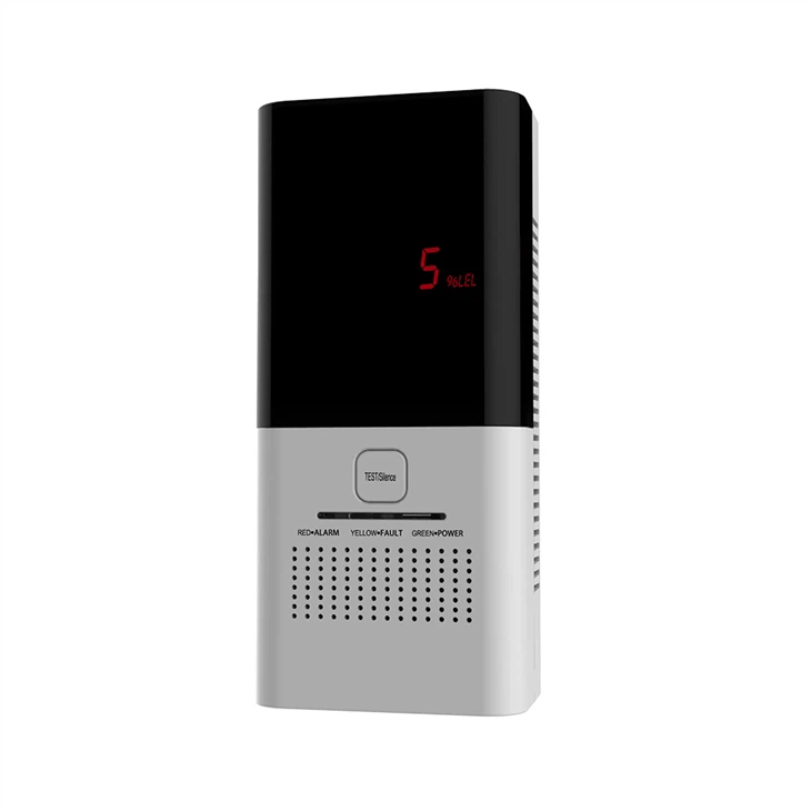 Detector de visualización de concentración de gas propano para cocinar con voz humana